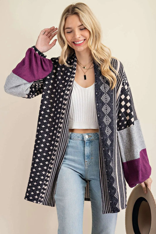 Multi Block Cardigan