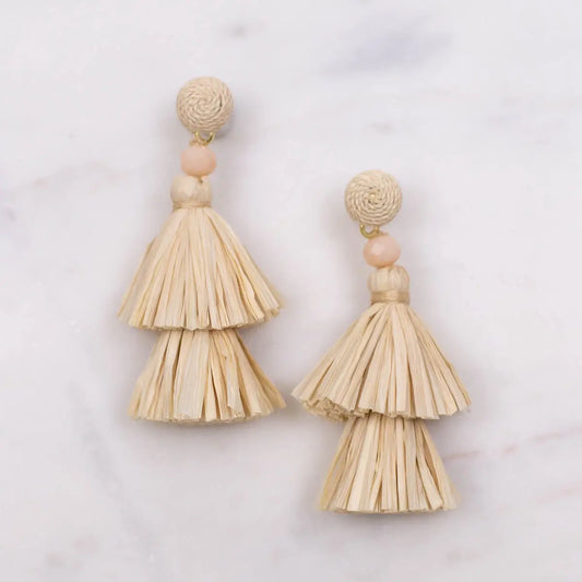 Sunset Raffia Earrings