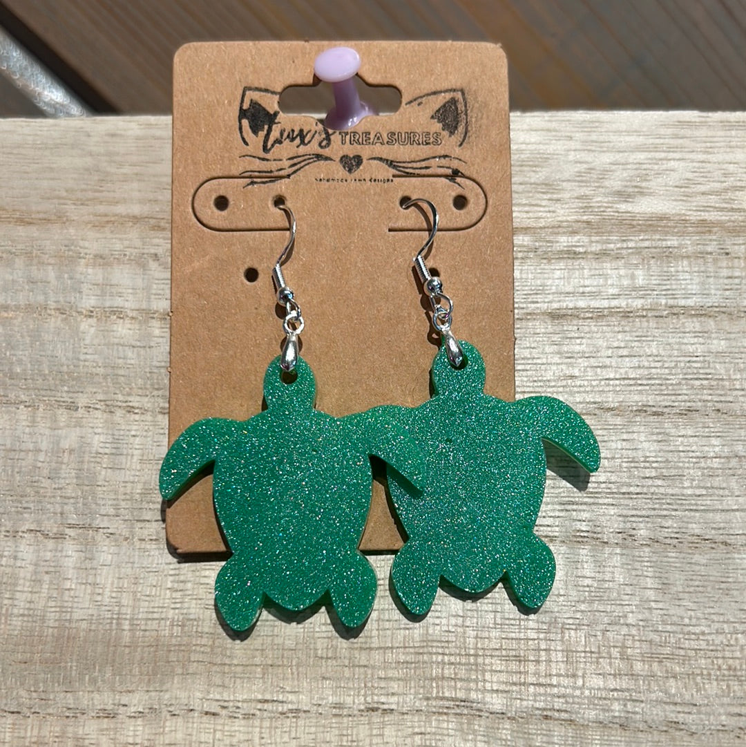 Sea Turtle Dangle Earrings