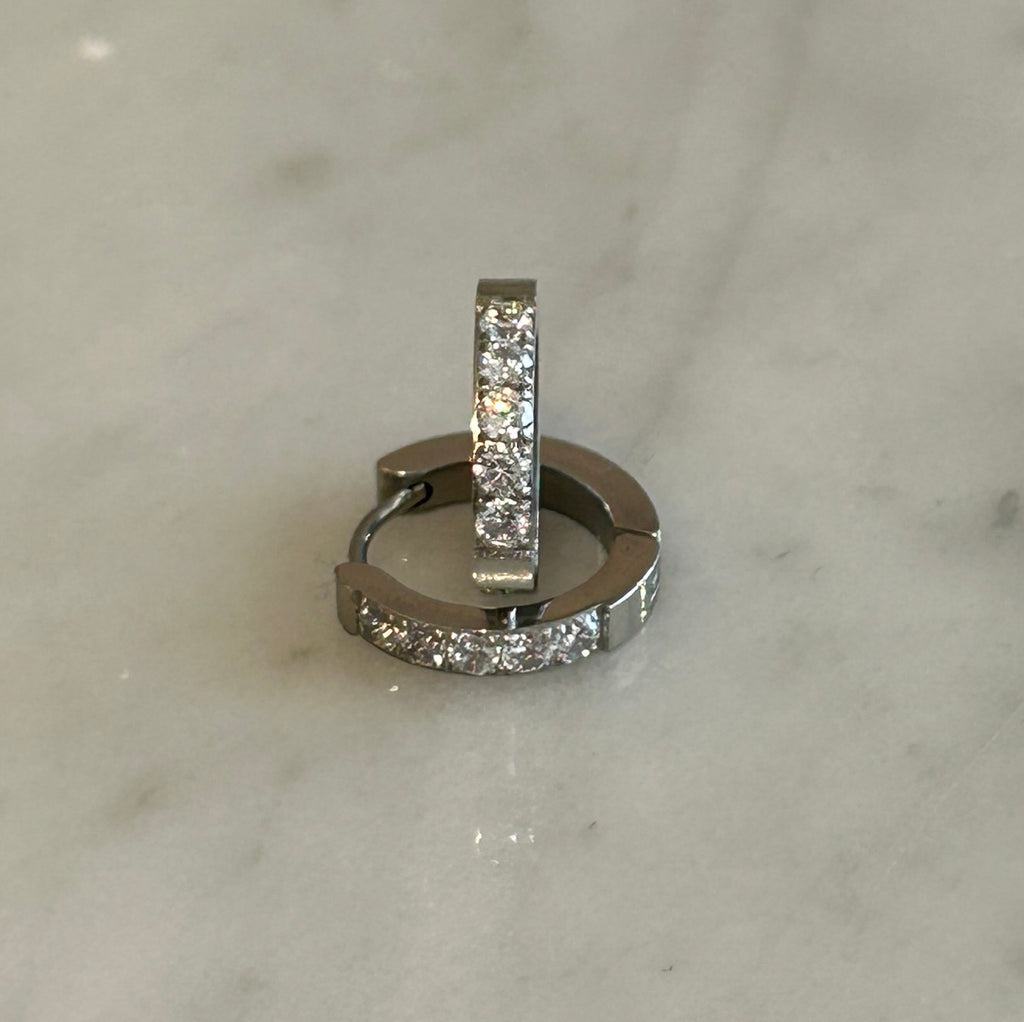 Diamond Mini Hoops