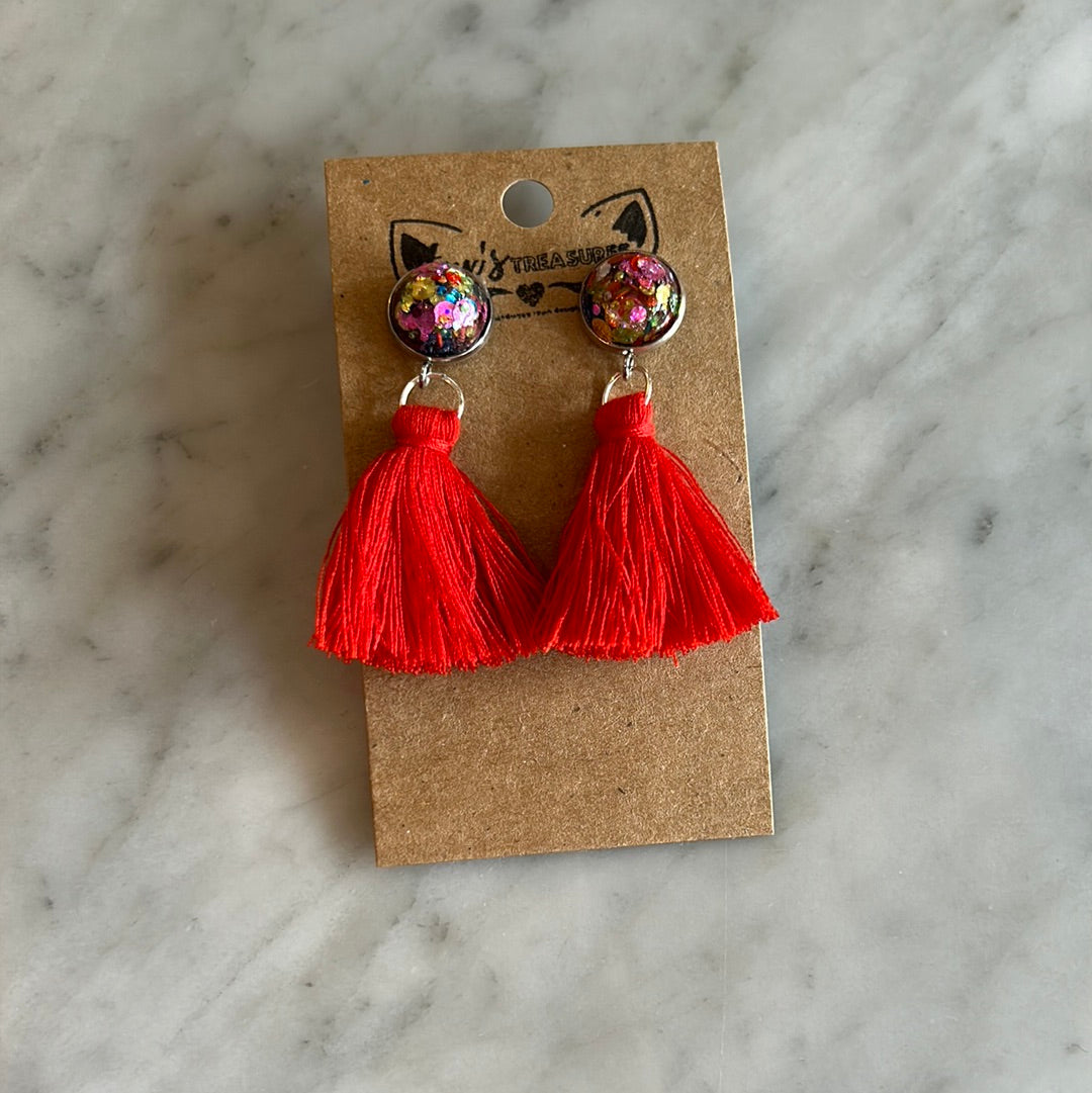 Tassel Stud Earrings