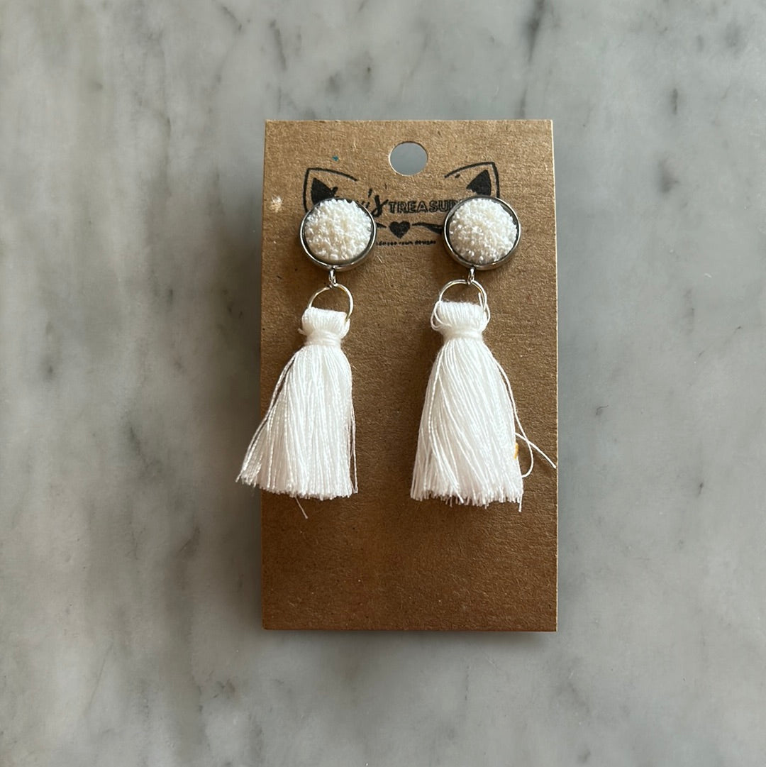 Tassel Stud Earrings