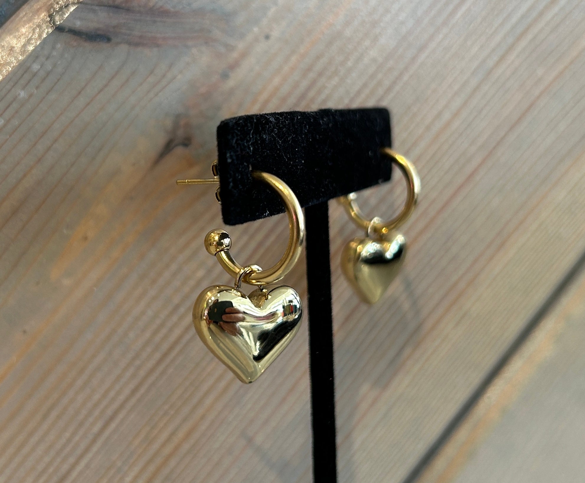 Heart Hoop Earrings