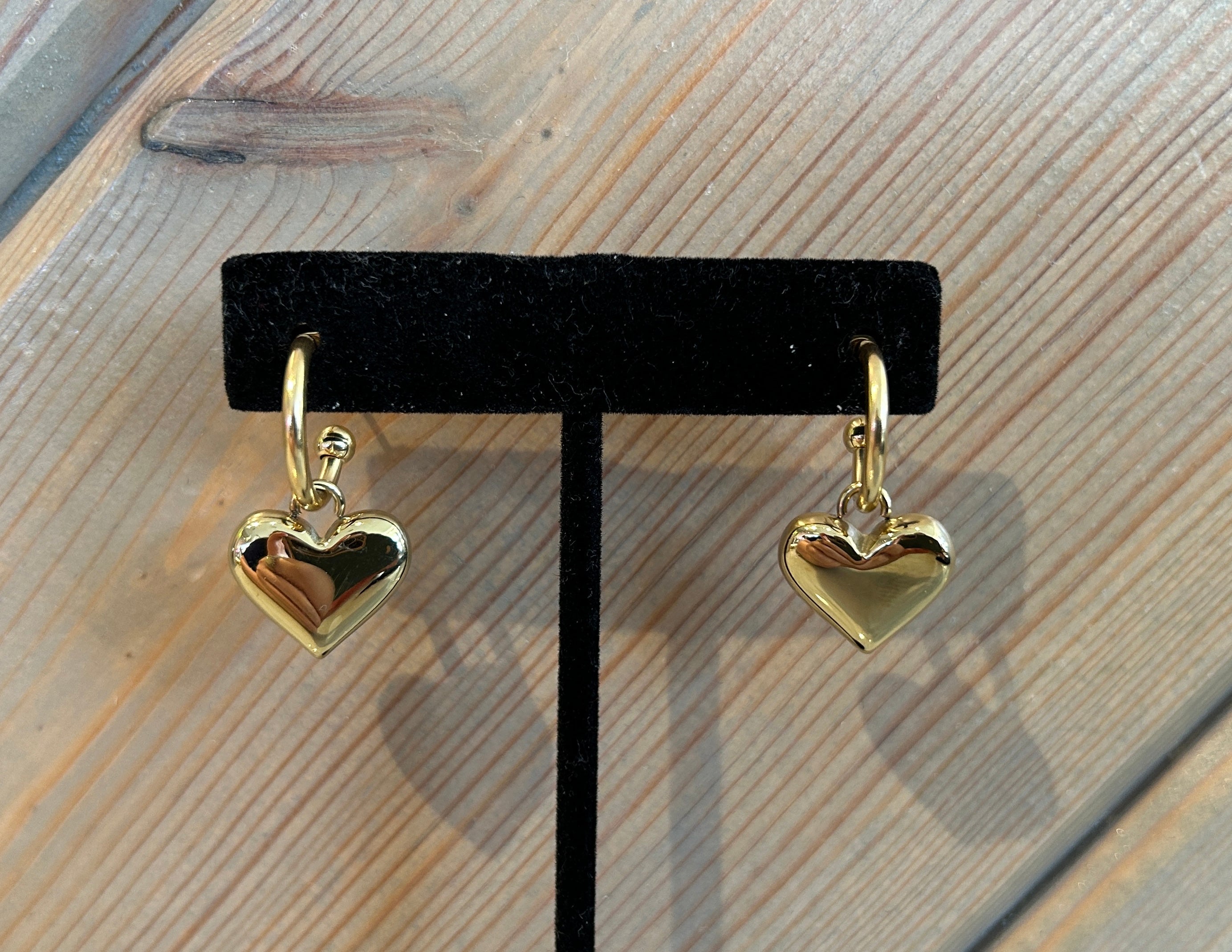 Heart Hoop Earrings