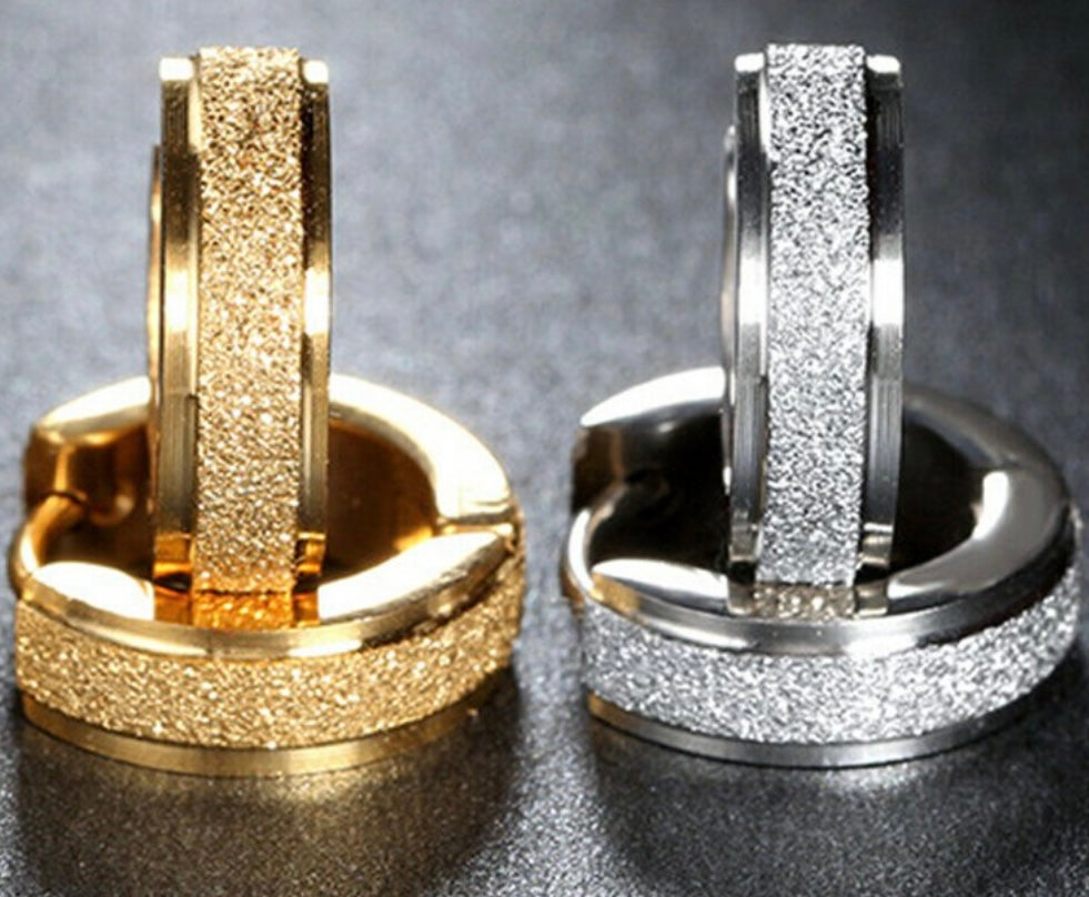 Stainless Steel Hoop Earrings- Small