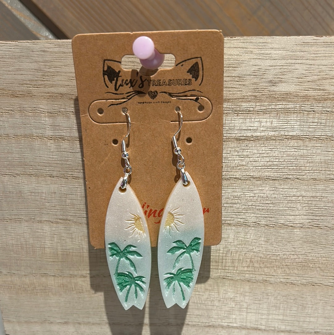 Surfboard Dangle Earrings