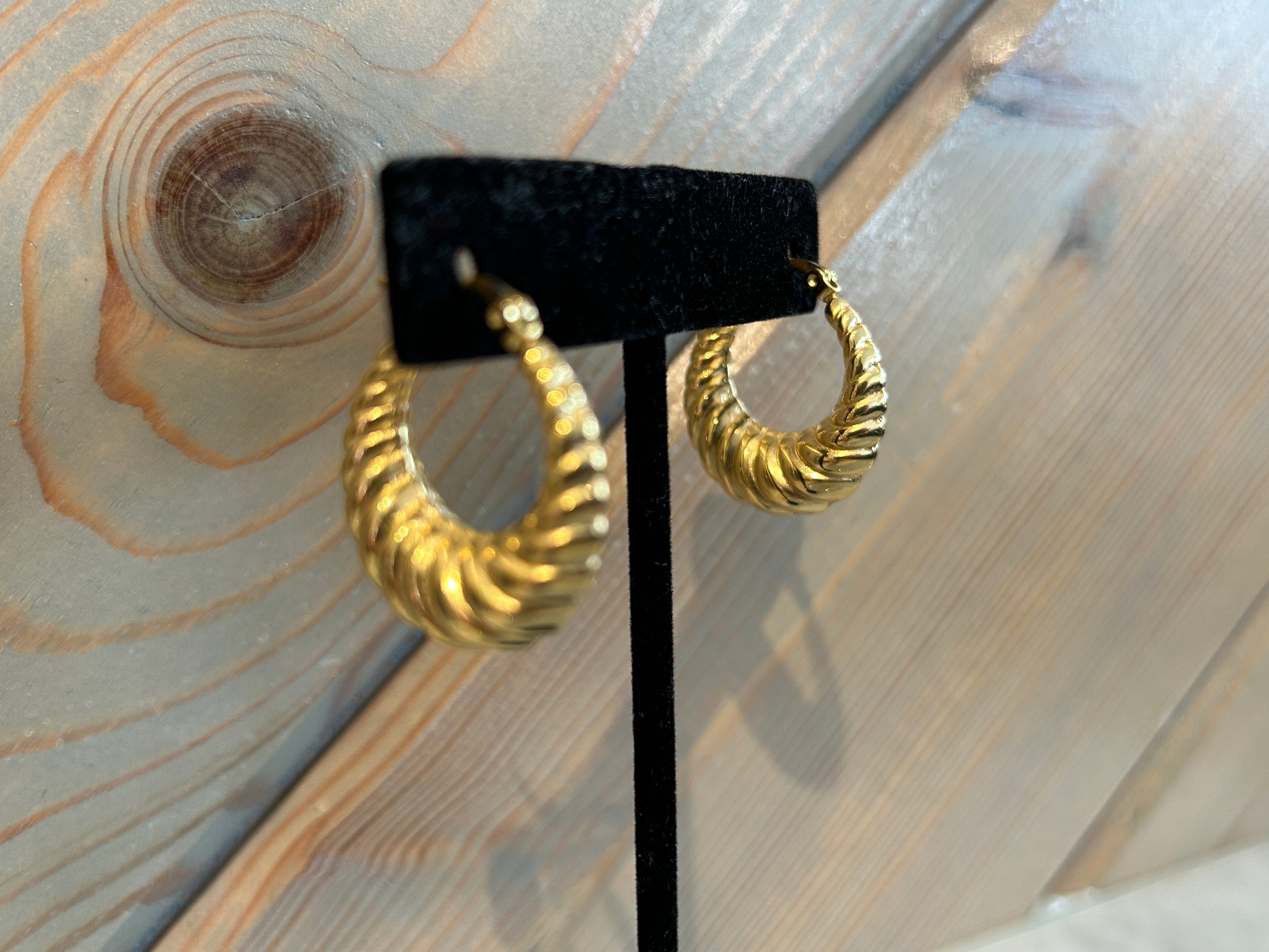 Swirl Hoop Earrings