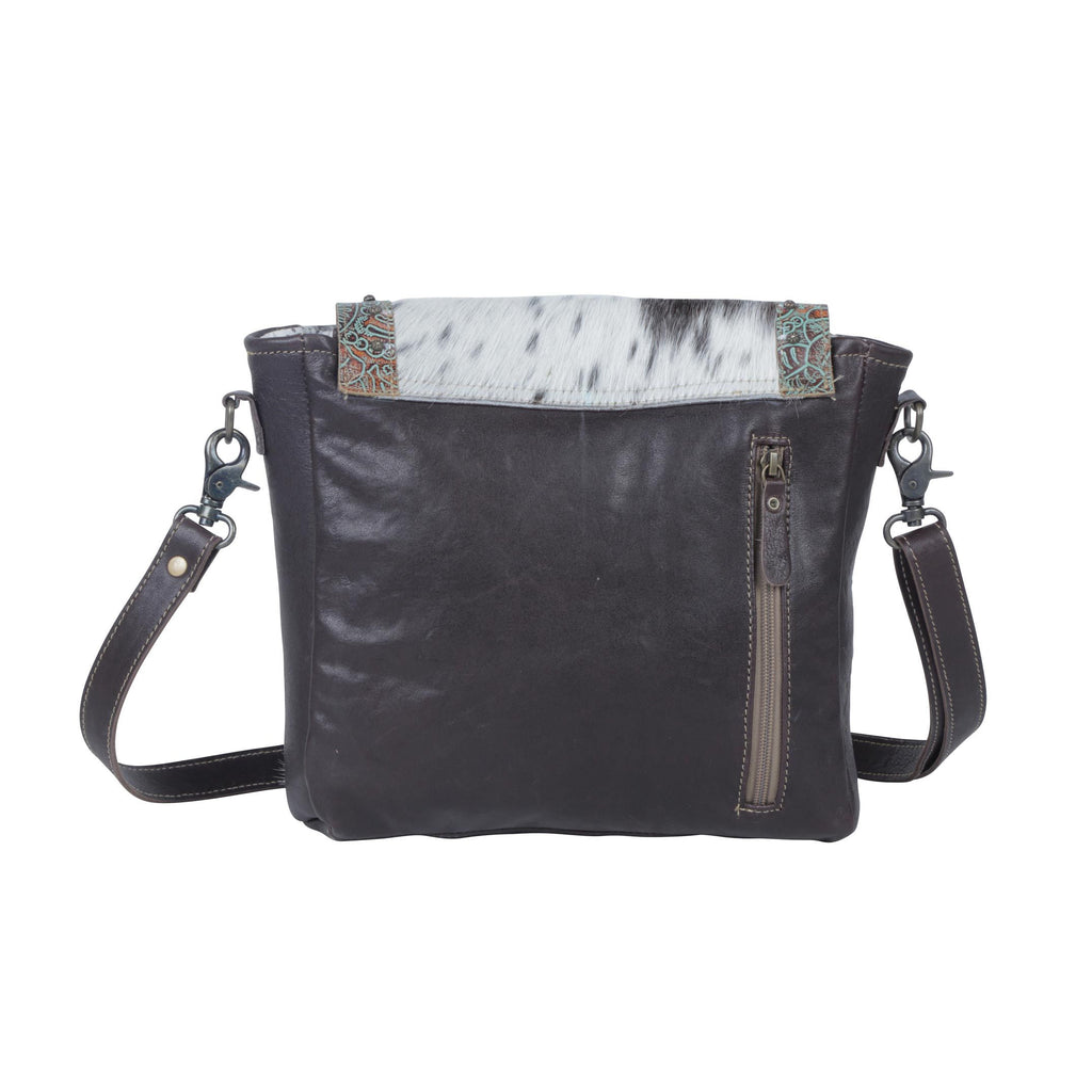 Teal flowers Concealed Bag