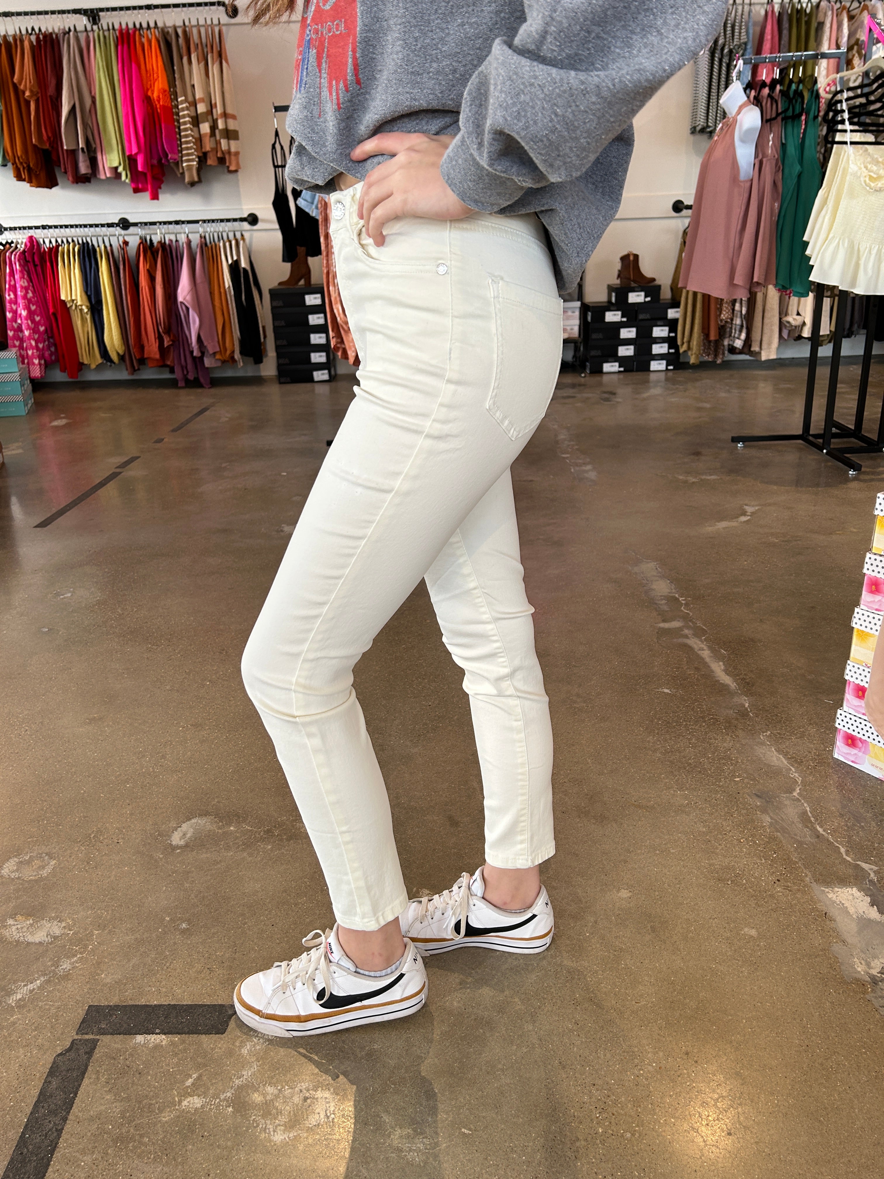 Sunny Days Cream Jeans