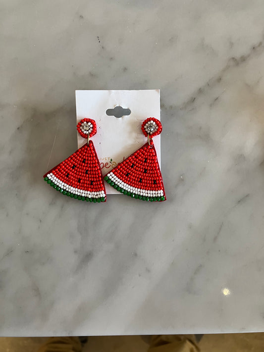 Fruit Beaded Earrings